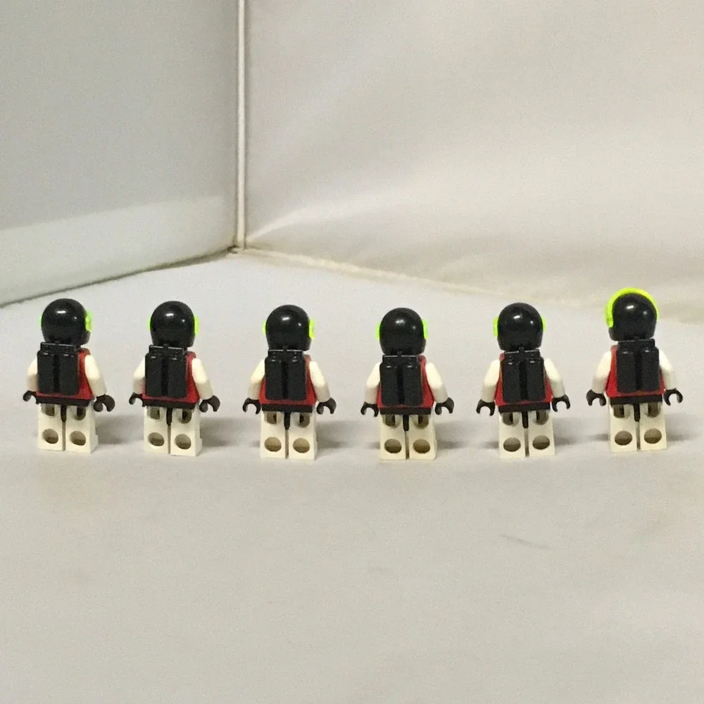 Space LEGO 6x M-Tron Minifigures Various Accessories Vintage
